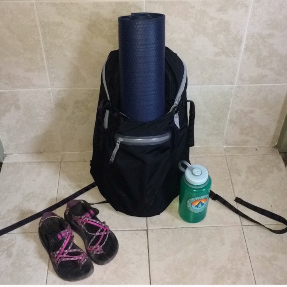 Manduka yoga mat & laptop backpack